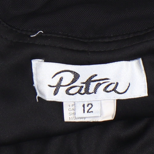 Patra Women's Black Size 12 Sleeveless Jersey Dress