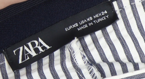 Zara Women's Striped Trousers XS Multicoloured
