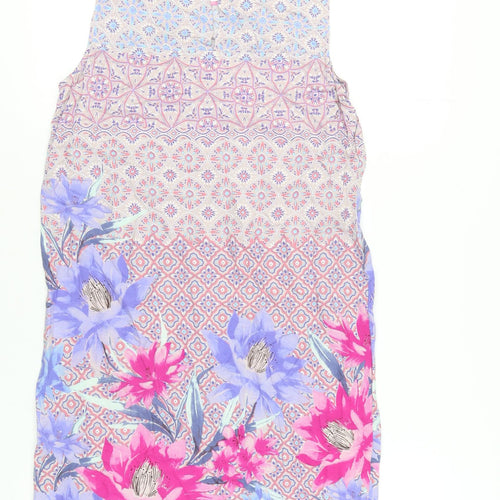 M&Co Women's Multicoloured Floral Dress, Size 12