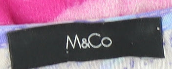 M&Co Women's Multicoloured Floral Dress, Size 12