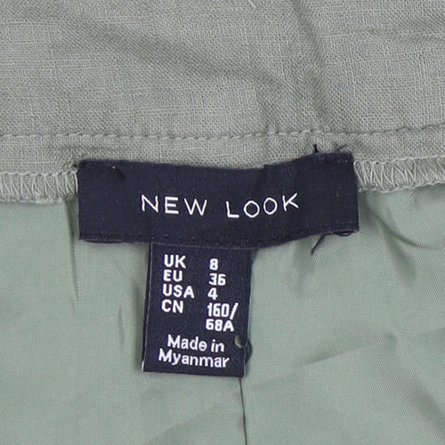 New Look Women's Green Pencil Skirt Size 8