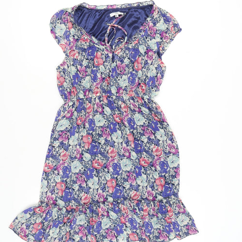 New Look Women's Multicoloured Floral Dress 12