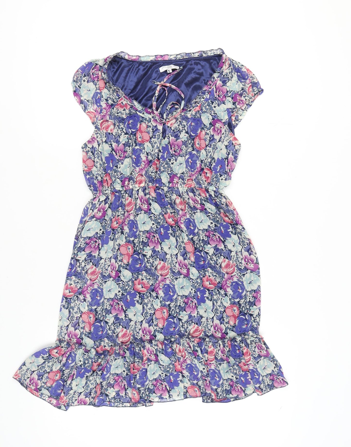 New Look Women's Multicoloured Floral Dress 12