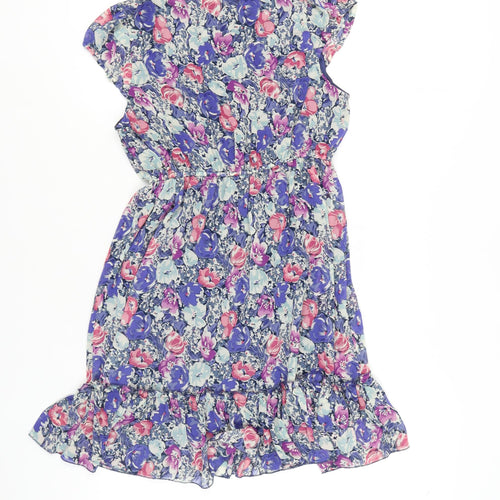 New Look Women's Multicoloured Floral Dress 12