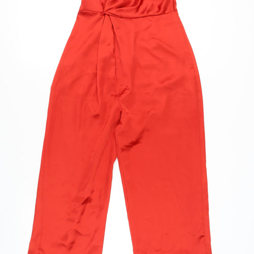 Zara Women's Red One-Shoulder Jumpsuit, XS
