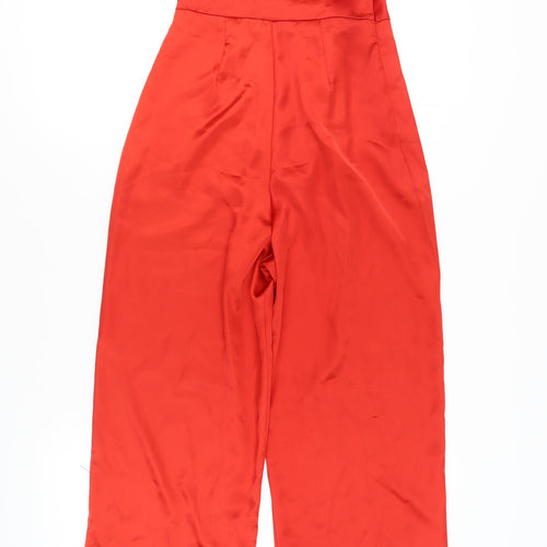 Zara Women's Red One-Shoulder Jumpsuit, XS