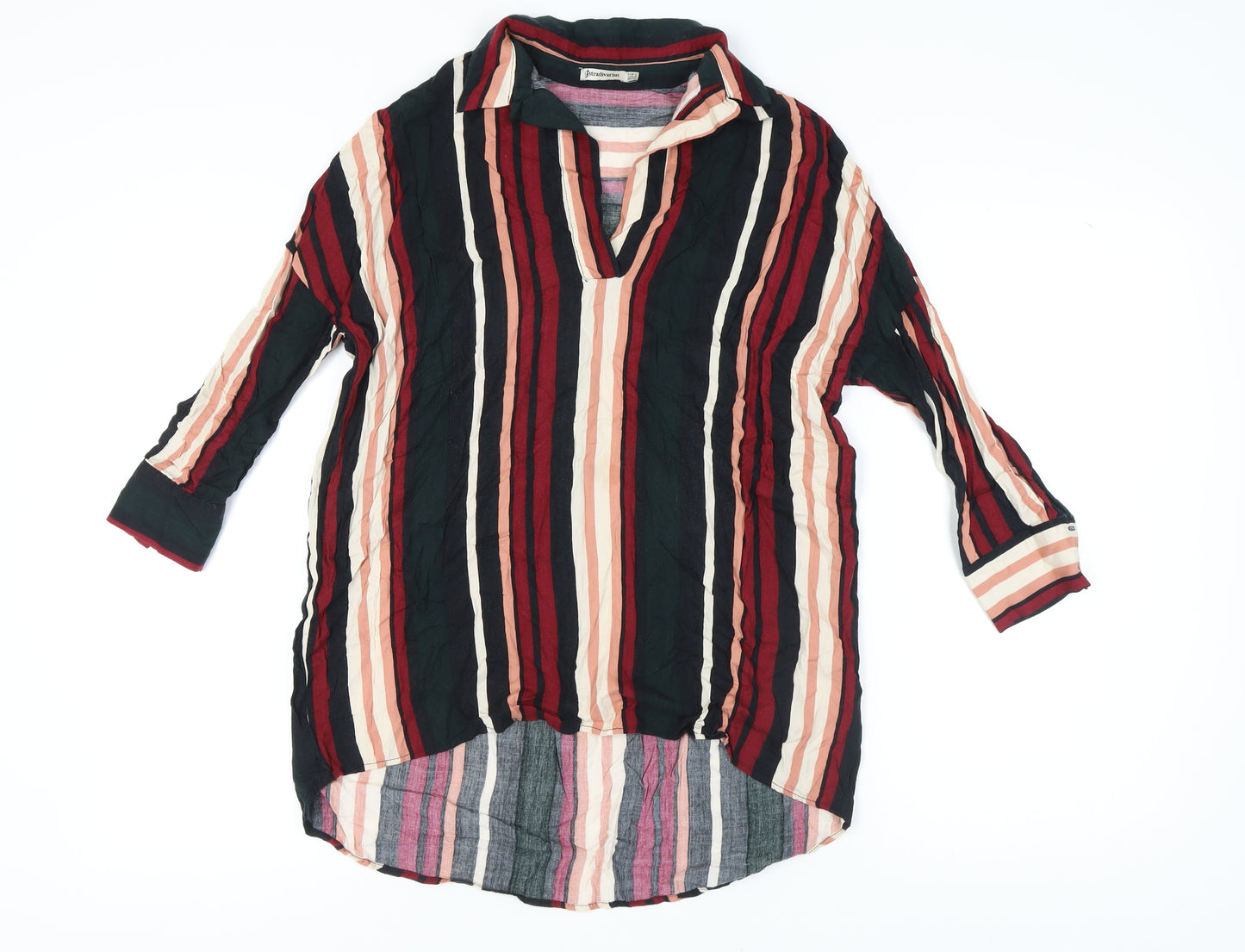 Stradivarius Women's Multicoloured Striped Blouse, Size S