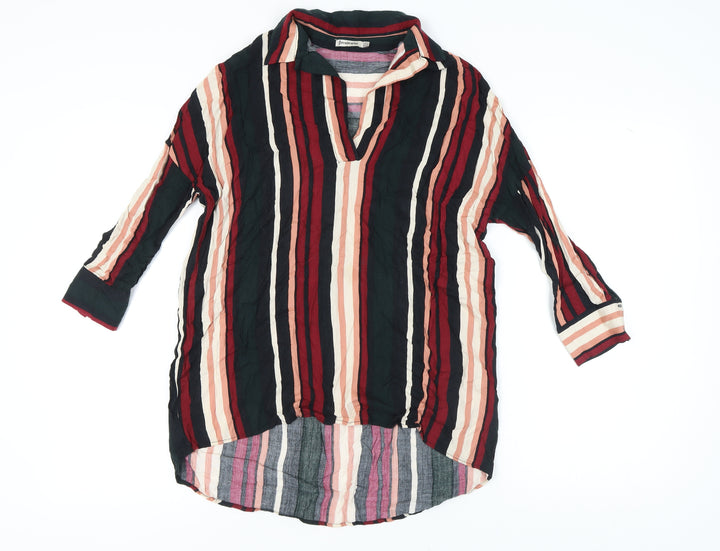 Stradivarius Women's Multicoloured Striped Blouse, Size S