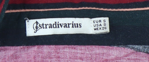 Stradivarius Women's Multicoloured Striped Blouse, Size S