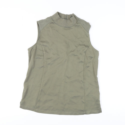 Marks and Spencer Women's Green Sleeveless Tank Top