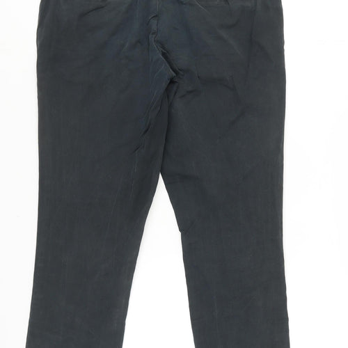 UNBIAS Men's Black Chino Trousers 34S Straight Fit