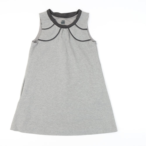Zara Girls Grey Shift Dress Sleeveless 11-12 Years