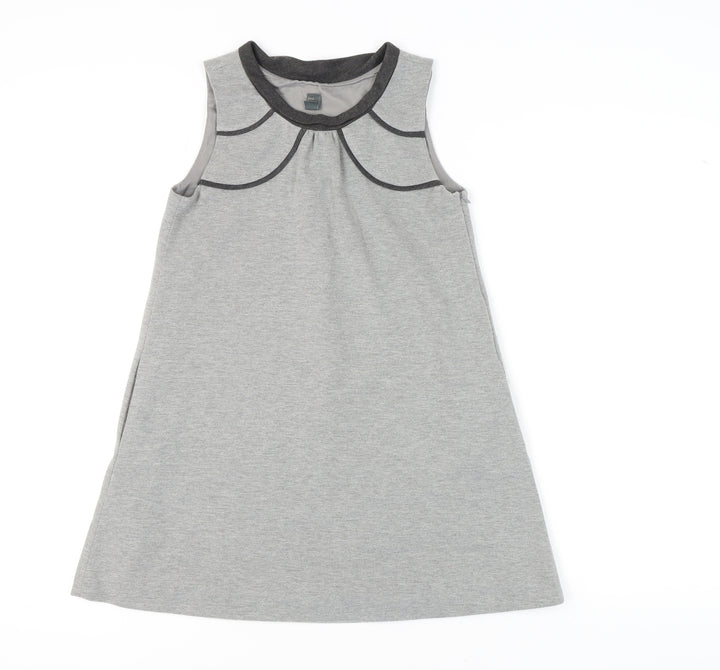 Zara Girls Grey Shift Dress Sleeveless 11-12 Years