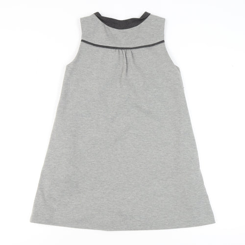 Zara Girls Grey Shift Dress Sleeveless 11-12 Years