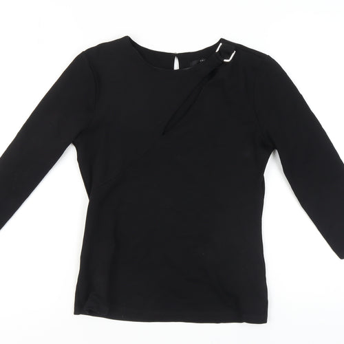 STAR by Julien Macdonald Black Top, Women's Size 12, 3/4 Sleeve