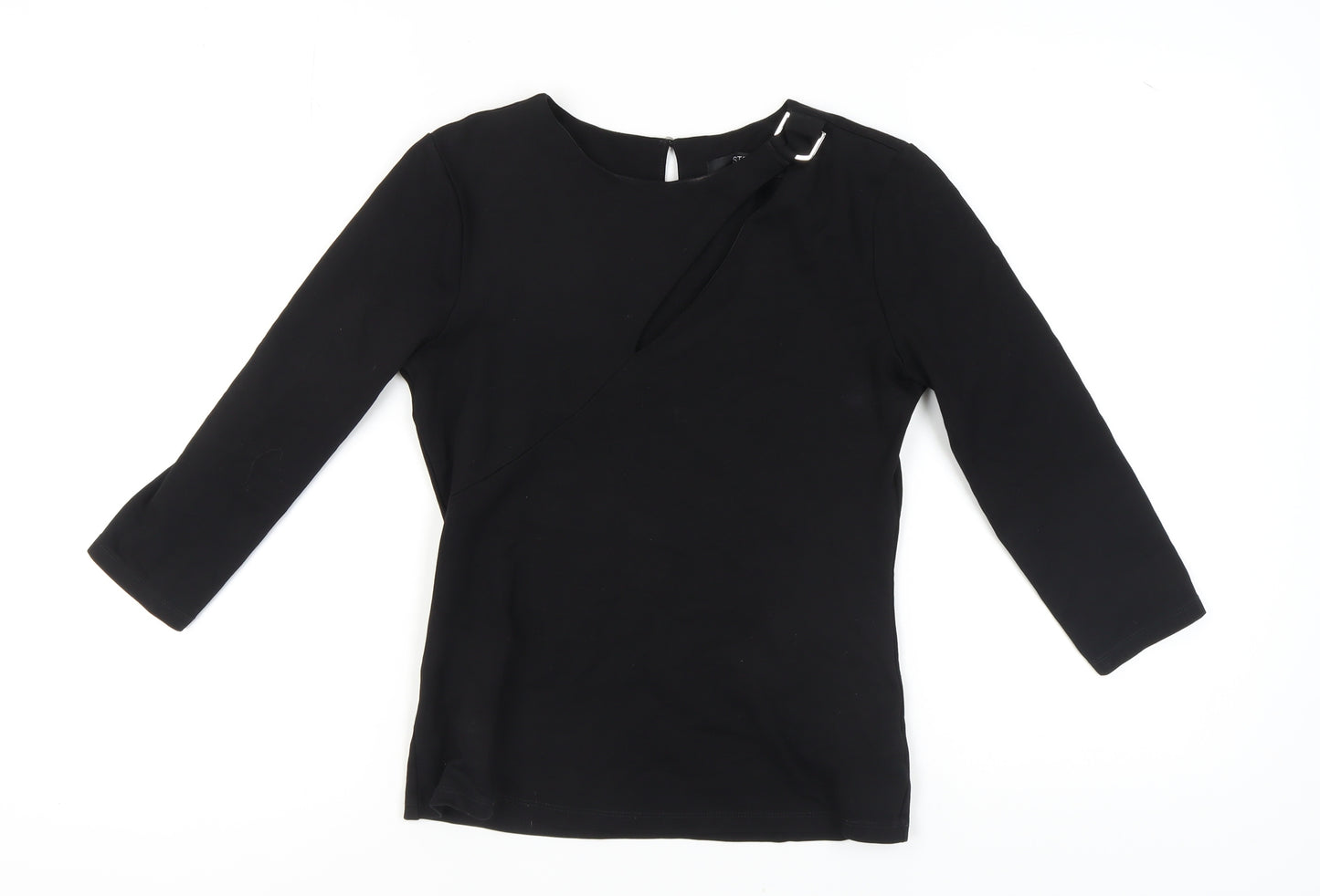 STAR by Julien Macdonald Black Top, Women's Size 12, 3/4 Sleeve