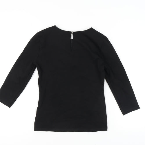 STAR by Julien Macdonald Black Top, Women's Size 12, 3/4 Sleeve