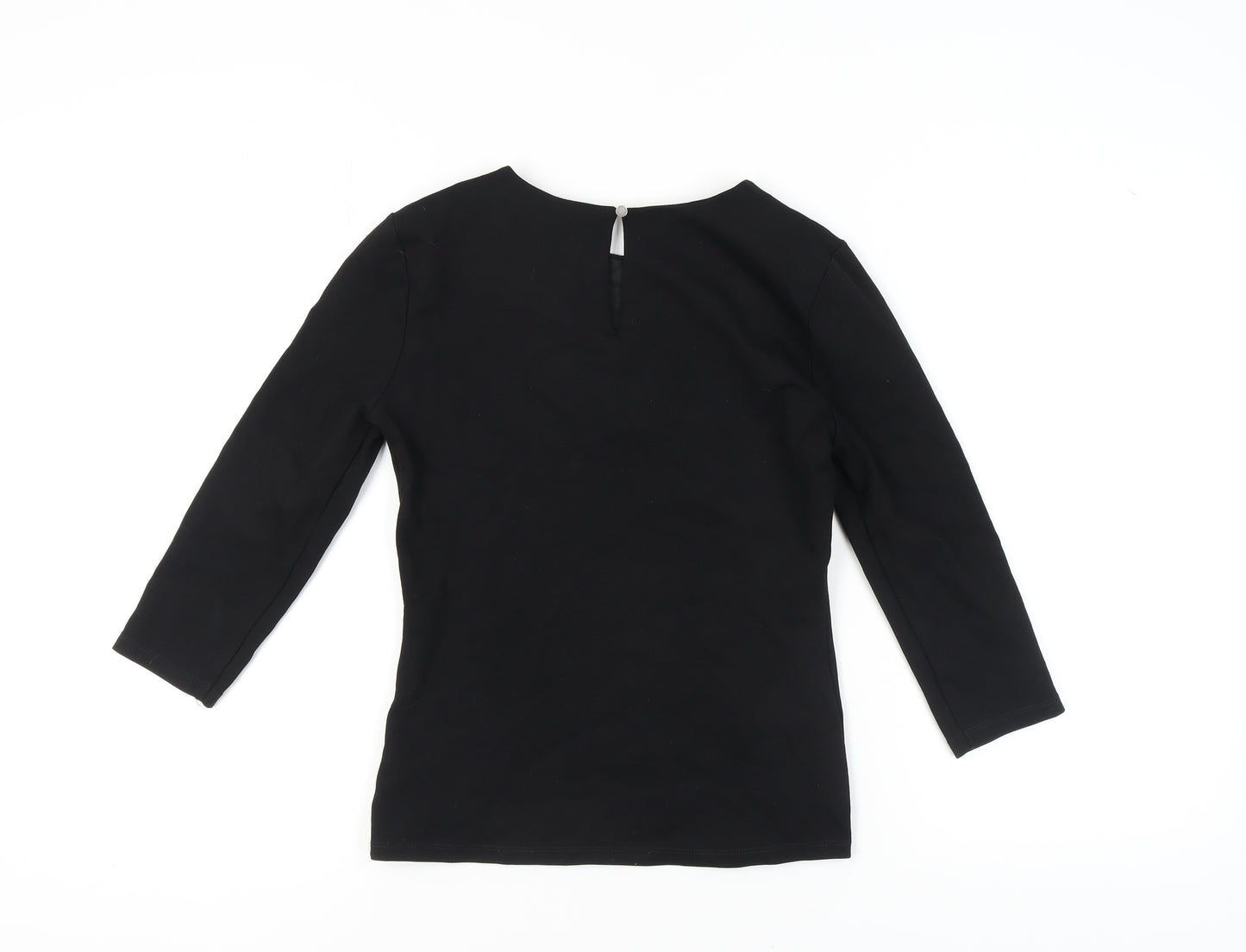 STAR by Julien Macdonald Black Top, Women's Size 12, 3/4 Sleeve