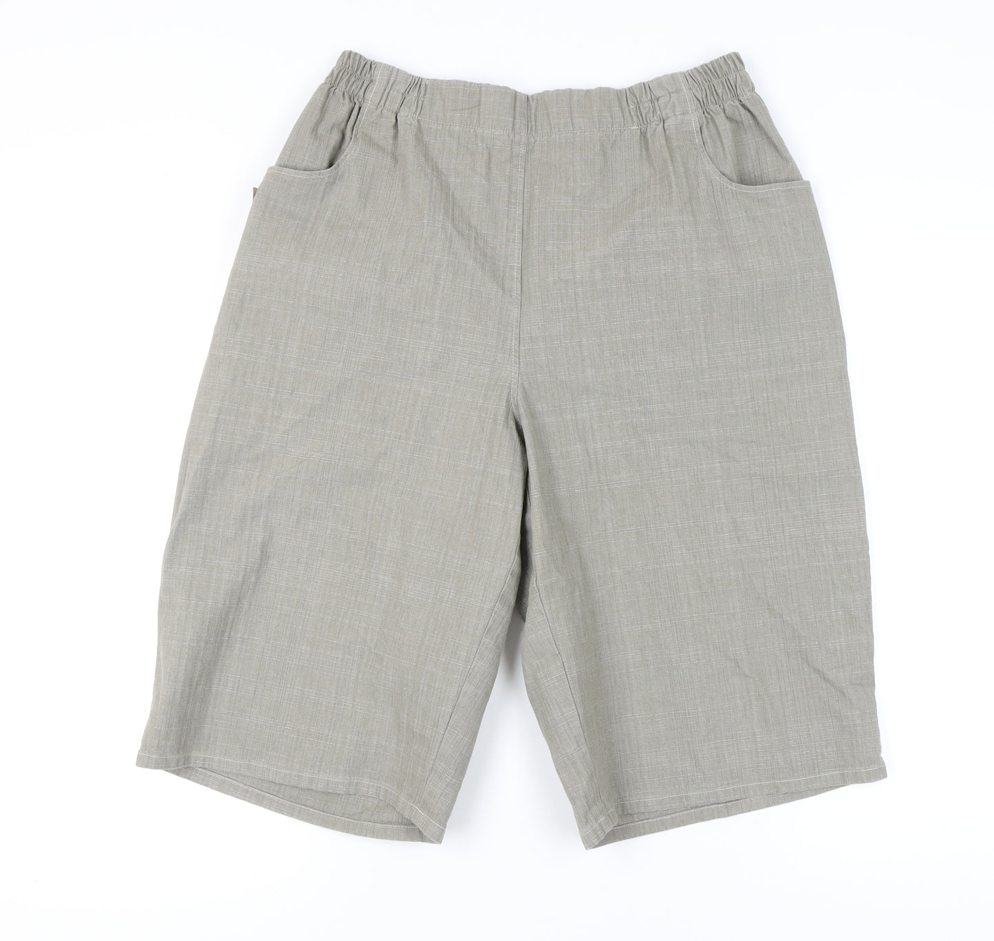 LauRie Grey Women's M Shorts, Cotton Blend, Casual Wear