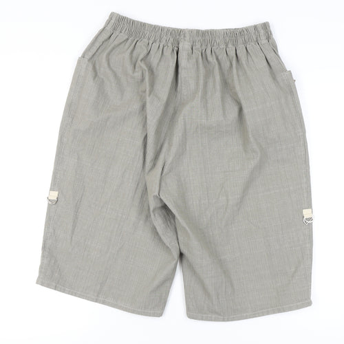 LauRie Grey Women's M Shorts, Cotton Blend, Casual Wear