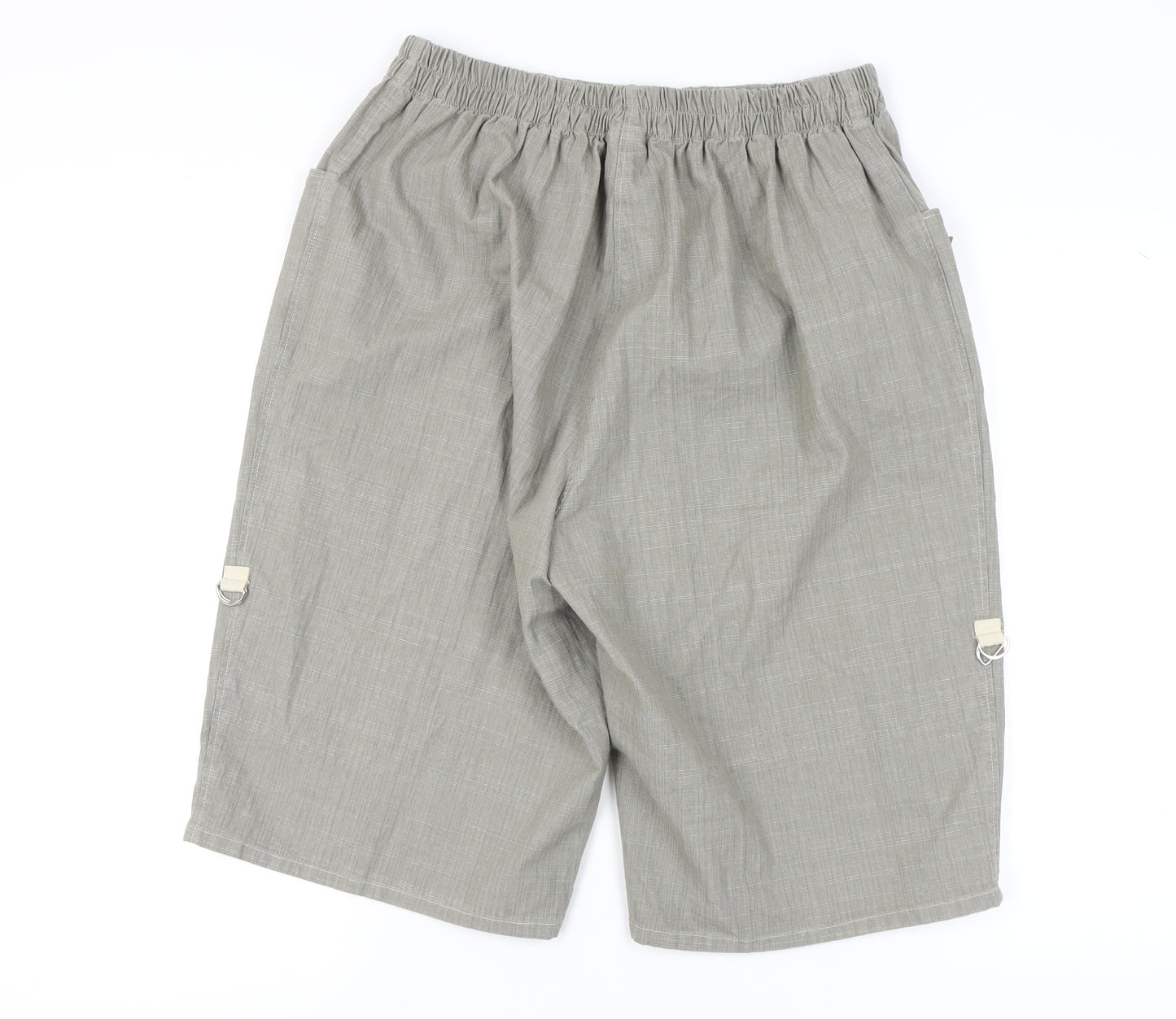 LauRie Grey Women's M Shorts, Cotton Blend, Casual Wear