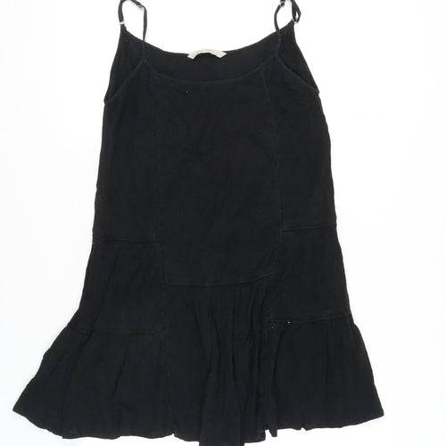 Zara Basic Women's Black Slip Dress - Size 12