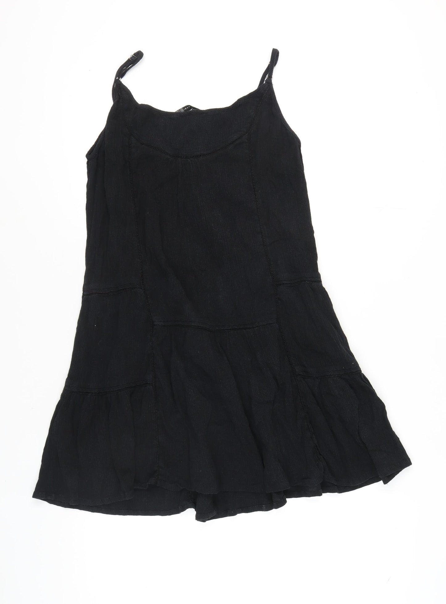 Zara Basic Women's Black Slip Dress - Size 12