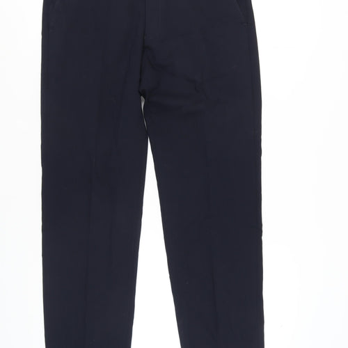 Marks & Spencer Men's Blue Dress Trousers, Regular Fit, Size 34