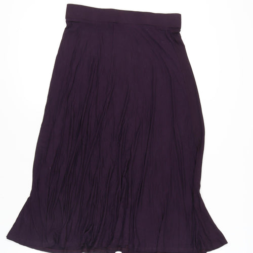 Monsoon Purple Women's Skirt, Size L, Viscose Blend