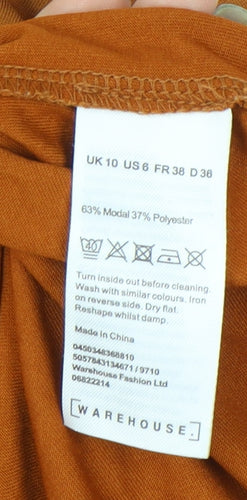 Warehouse Women’s Brown Slip Dress Size 10