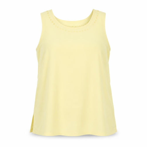 Damart Women's Yellow Tank Top, Size 18, Casual Sleeveless