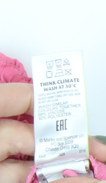 Marks and Spencer Women's Pink Sleeveless Top, Size 18