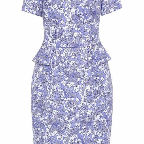 New Look Women's Blue Floral Sheath Dress Size 6