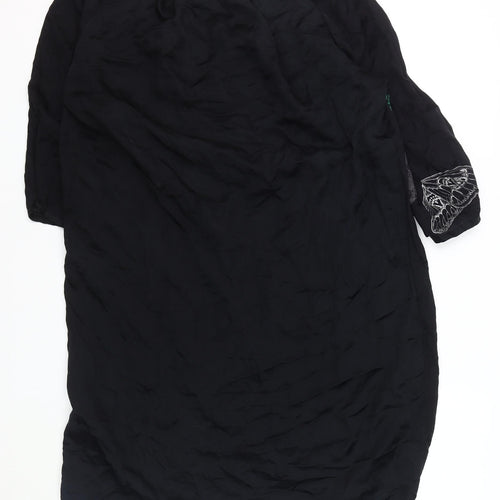 Truly by Part Two Women's Black Butterfly Dress Size 10