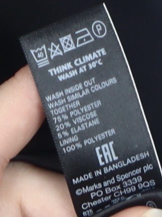 Marks and Spencer Women's Black Pencil Skirt Size 16