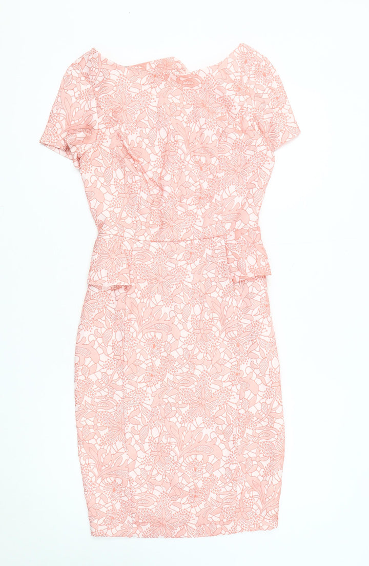 New Look Women Pink Floral Dress Size 6