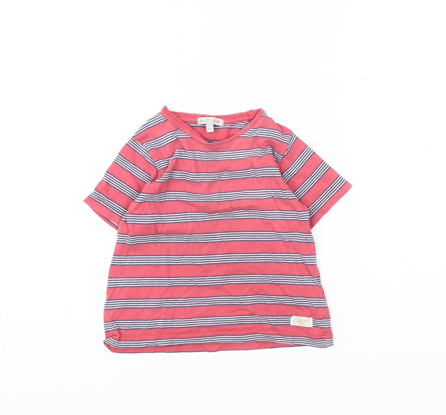 Marks and Spencer Boys Striped T-Shirt 2-3 Years Multicoloured