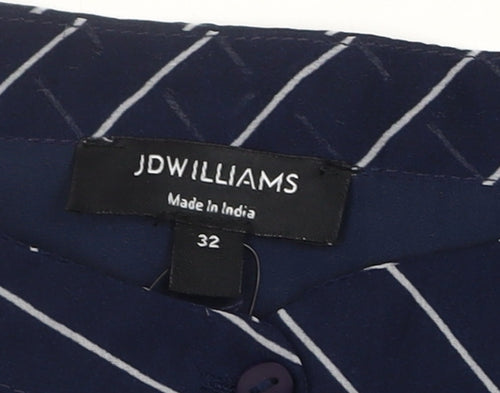 JD Williams Women's Blue Striped Dress Size 4