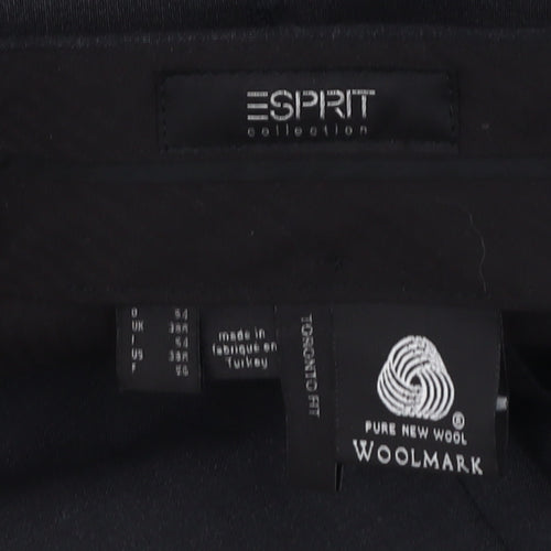 Esprit Men's Black Dress Pants, Size 34, Wool