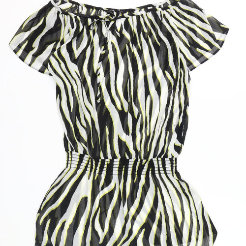 Dorothy Perkins Women's Multicoloured Animal Print Blouse Size 10