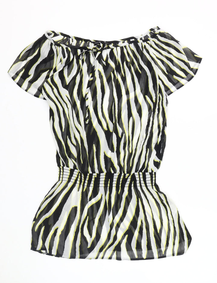 Dorothy Perkins Women's Multicoloured Animal Print Blouse Size 10