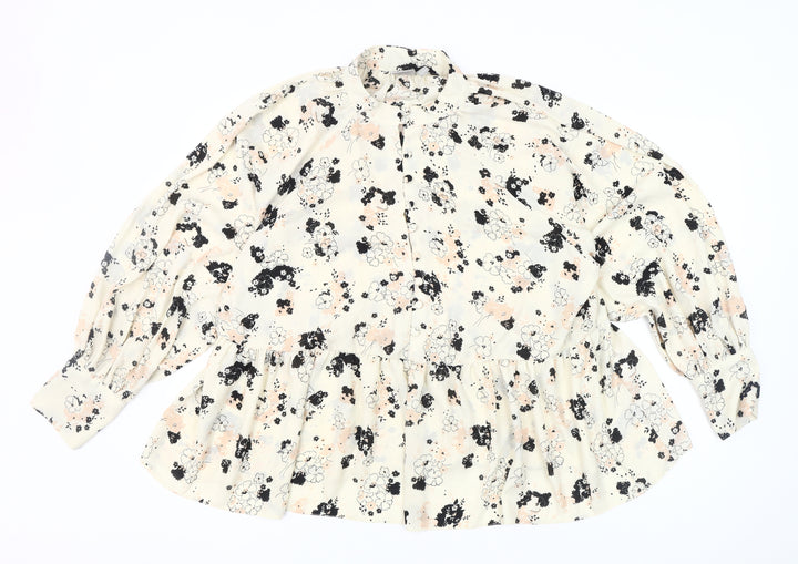 ASOS Women's Multicoloured Floral Blouse Size 16