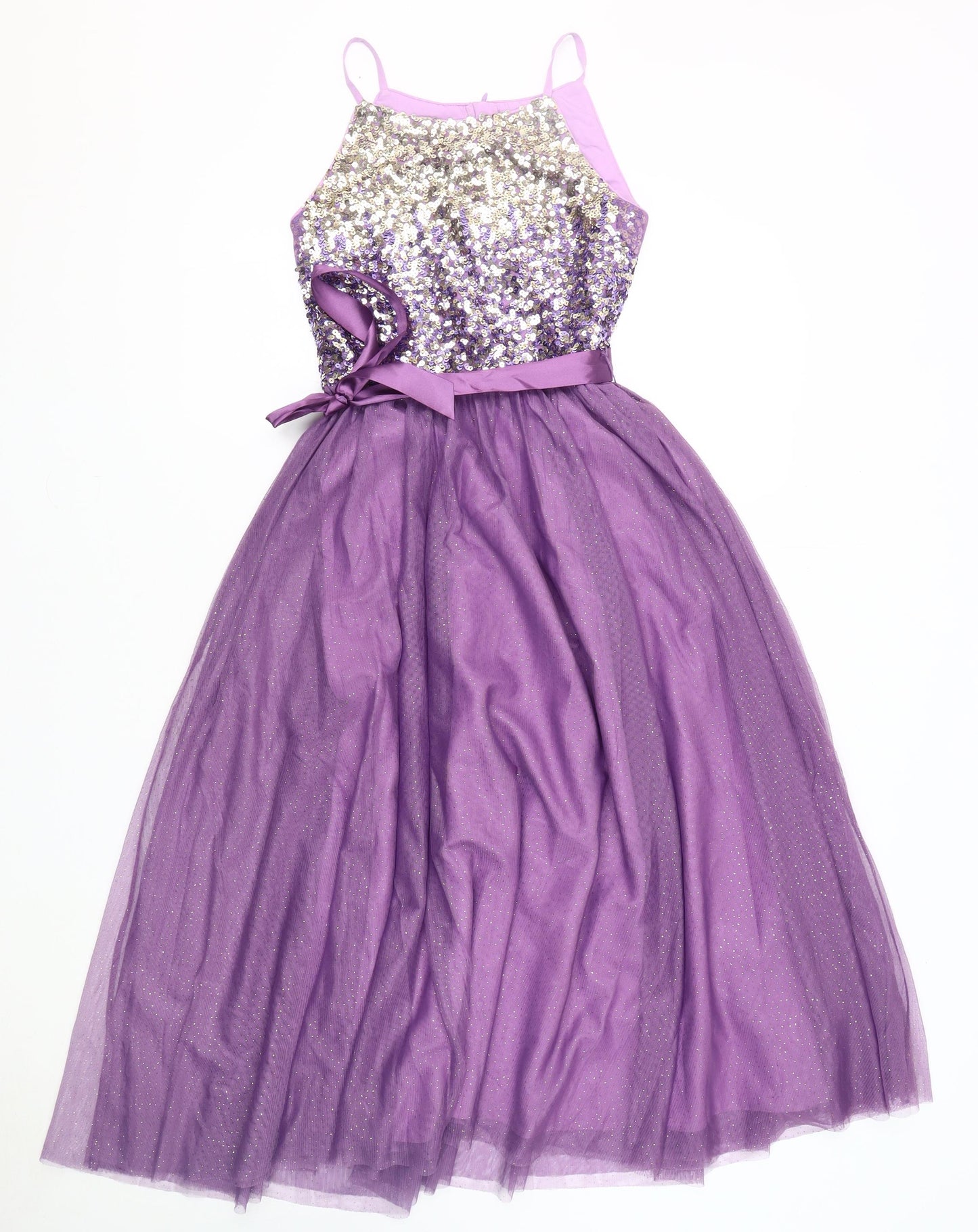 Monsoon Girls Purple Sequin Tutu Dress 11 Years