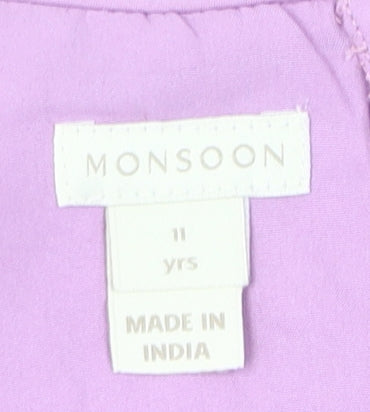 Monsoon Girls Purple Sequin Tutu Dress 11 Years