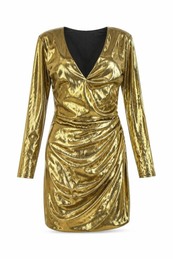 True Violet Women's Gold Bodycon Party Dress size 12