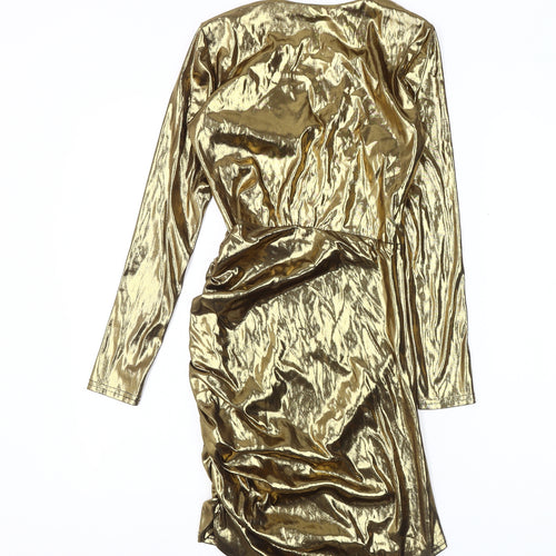 True Violet Women's Gold Bodycon Party Dress size 12