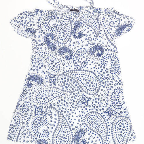 Marks and Spencer Women’s White Paisley Dress