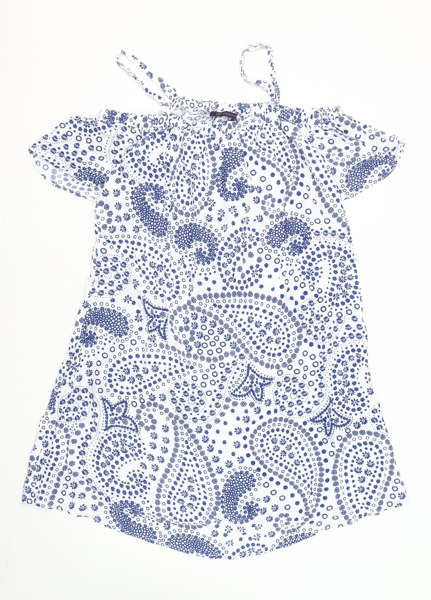 Marks and Spencer Women’s White Paisley Dress