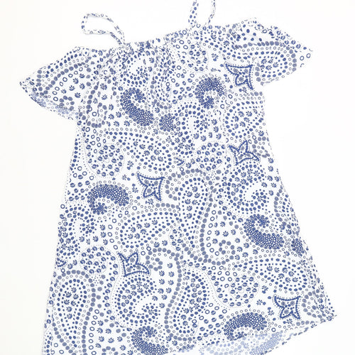 Marks and Spencer Women’s White Paisley Dress
