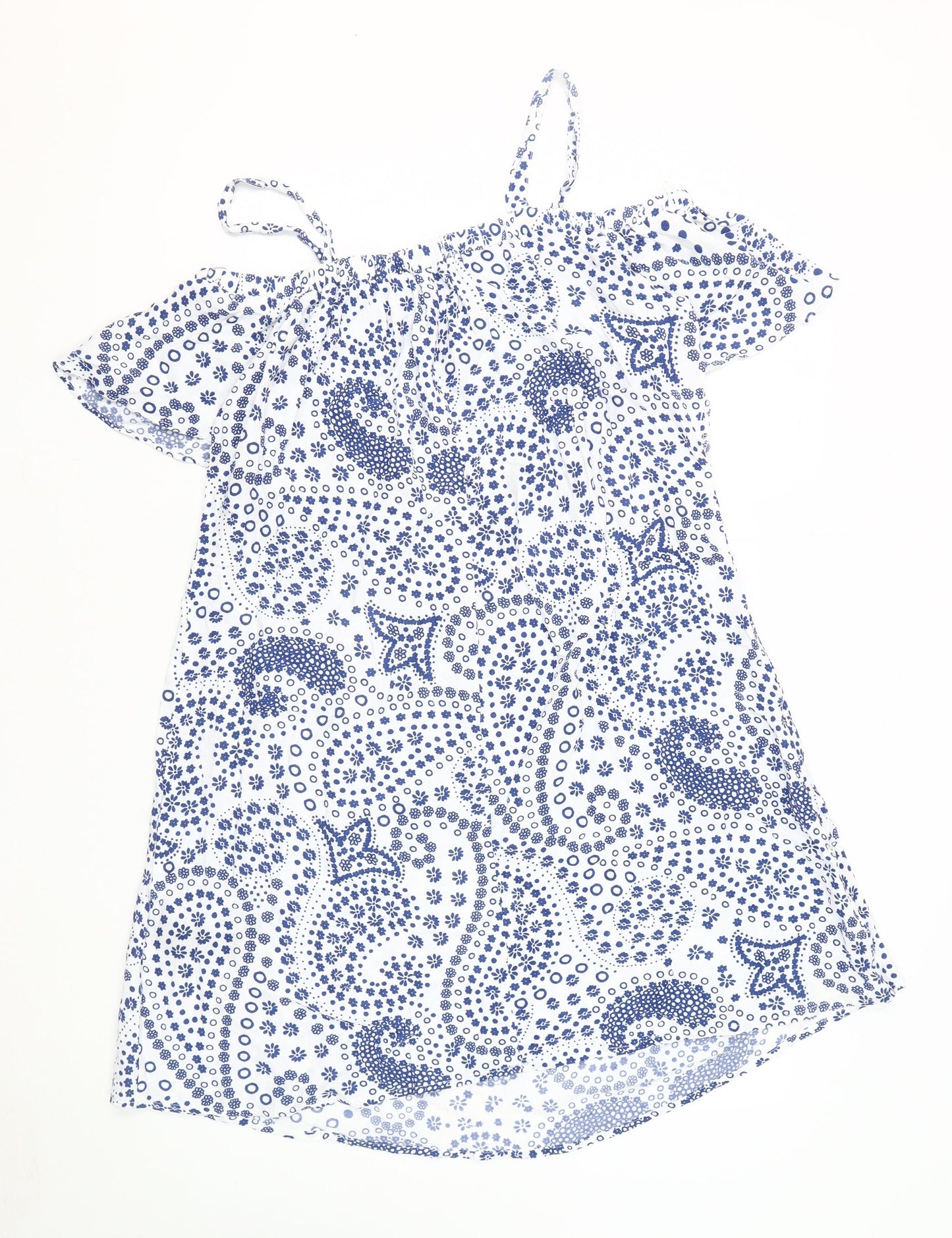 Marks and Spencer Women’s White Paisley Dress